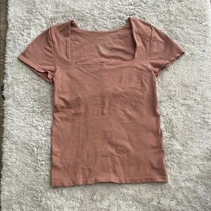 Free People intimates Women's Square Neck Top in Dusty Pink.   Size XS/S